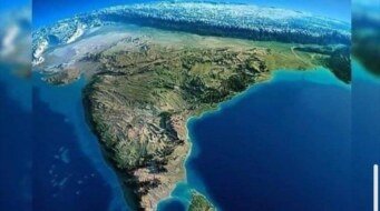 3D view of India